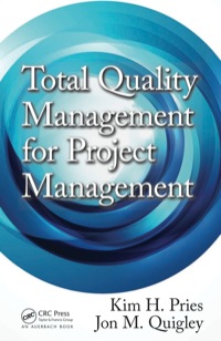 Titelbild: Total Quality Management for Project Management 1st edition 9781439885055