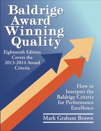 Omslagafbeelding: Baldrige Award Winning Quality 18th edition 9781138438347