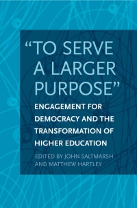 Cover image: "To Serve a Larger Purpose" 9781439905067