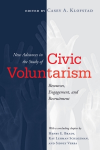 Cover image: New Advances in the Study of Civic Voluntarism 9781439913246