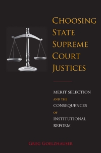 Cover image: Choosing State Supreme Court Justices 9781439913390