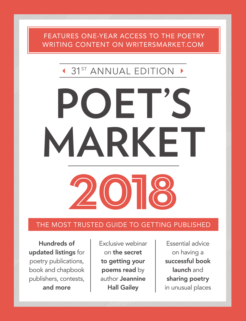 Poet’s Market 2018 The Most Trusted Guide for Publishing Poetry 31st Edition