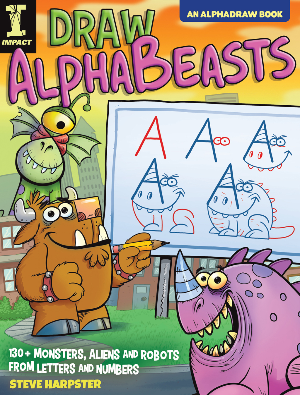 Draw AlphaBeasts 130+ Monsters, Aliens and Robots From Letters and Numbers