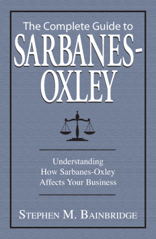 Cover image: The Complete Guide To Sarbanes-Oxley 9781598692679