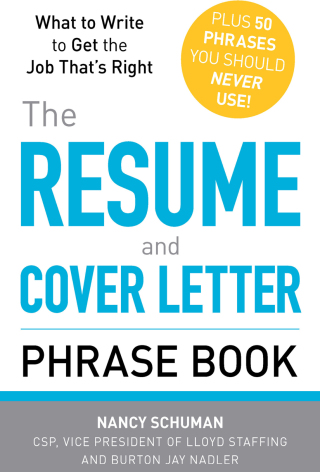 Cover image: The Resume and Cover Letter Phrase Book 9781440509810