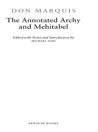Cover image: The Annotated Archy and Mehitabel 9780143039754