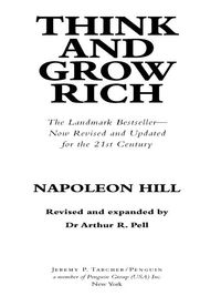 Cover image: Think and Grow Rich 9781585424337
