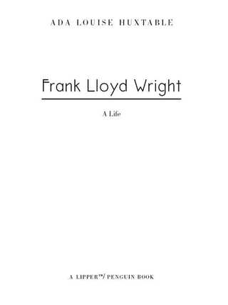 Cover image: Frank Lloyd Wright 9780143114291