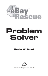 Cover image: Ebay Rescue Problem Solver 9781592578023