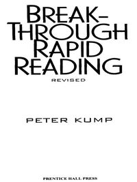 Cover image: Breakthrough Rapid Reading 9780735200197