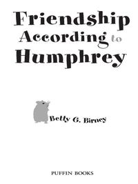 Cover image: Friendship According to Humphrey 9780142406335