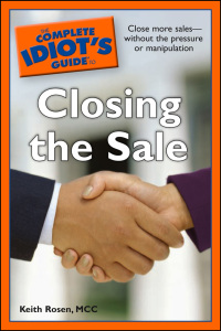Cover image: The Complete Idiot's Guide to Closing the Sale 9781592576036