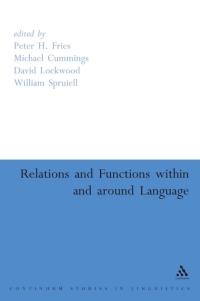 Cover image: Relations and Functions within and around Language 1st edition 9780826453686