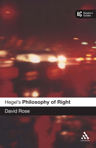 Cover image: Hegel's 'Philosophy of Right' 1st edition 9780826487100