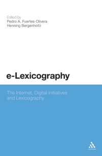 Titelbild: e-Lexicography 1st edition 9780567194374
