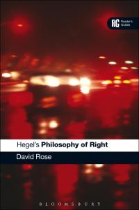 Cover image: Hegel's 'Philosophy of Right' 1st edition 9780826487100