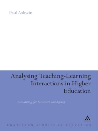 Cover image: Analysing Teaching-Learning Interactions in Higher Education 1st edition 9781441191809
