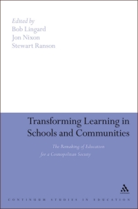 Cover image: Transforming Learning in Schools and Communities 1st edition 9781441180063