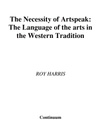 Cover image: Necessity of Artspeak 1st edition 9780826460790