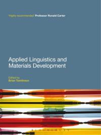 Imagen de portada: Applied Linguistics and Materials Development 1st edition 9781441109439