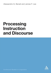 Imagen de portada: Processing Instruction and Discourse 1st edition 9781441194039