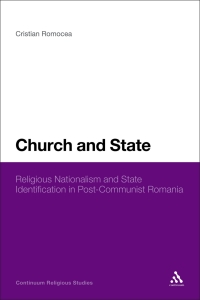 Cover image: Church and State 1st edition 9781441182012