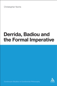 Cover image: Derrida, Badiou and the Formal Imperative 1st edition 9781472525925