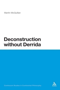 Imagen de portada: Deconstruction without Derrida 1st edition 9781472534309