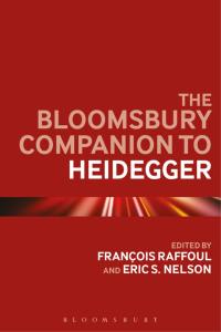 Cover image: The Bloomsbury Companion to Heidegger 1st edition 9781474245104