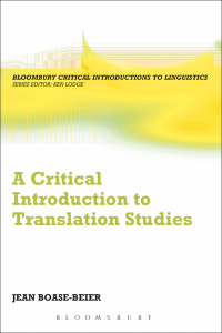 Imagen de portada: A Critical Introduction to Translation Studies 1st edition 9780826435255