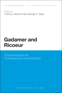 Cover image: Gadamer and Ricoeur 1st edition 9781441156853