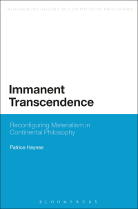 Cover image: Immanent Transcendence 1st edition 9781472524041