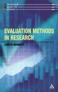 表紙画像: Evaluation Methods in Research 1st edition 9780826464781