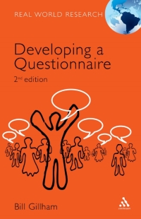 Imagen de portada: Developing a Questionnaire 2nd edition 9780826496317