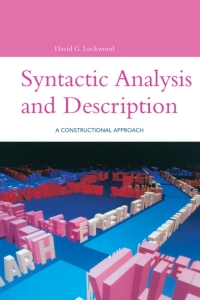 Omslagafbeelding: Syntactic Analysis and Description 1st edition 9780826455215