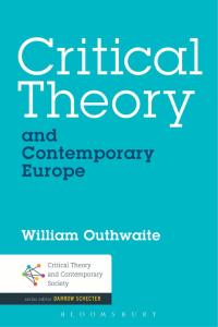 Imagen de portada: Critical Theory and Contemporary Europe 1st edition 9781623562298