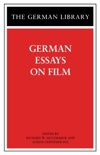 Cover image: German Essays on Film 1st edition 9780826415066