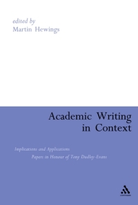 Imagen de portada: Academic Writing in Context 1st edition 9780826481313