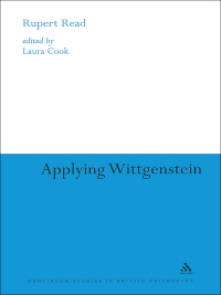 Cover image: Applying Wittgenstein 1st edition 9780826494504