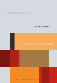 Cover image: Thomas Mann in English 1st edition 9781501318702