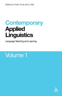 Cover image: Contemporary Applied Linguistics Volume 1 1st edition 9781441150219