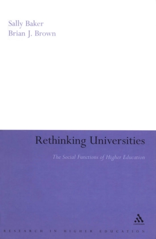 Omslagafbeelding: Rethinking Universities 1st edition 9780826494191
