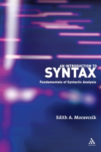 Cover image: An Introduction to Syntax 1st edition 9780826489456