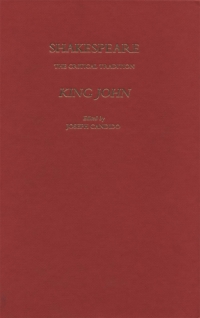 Imagen de portada: King John 1st edition 9780485810011