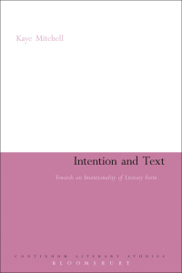 Cover image: Intention and Text 1st edition 9781441198648