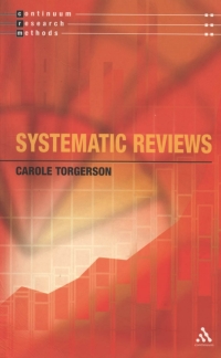 Imagen de portada: Systematic Reviews 1st edition 9780826465801