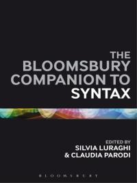 Titelbild: The Bloomsbury Companion to Syntax 1st edition 9781474237383