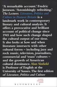 Cover image: Literature, Politics and Culture in Postwar Britain 1st edition 9780826494757