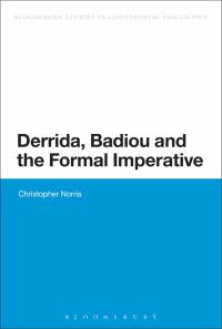 Cover image: Derrida, Badiou and the Formal Imperative 1st edition 9781472525925