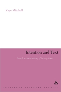 Cover image: Intention and Text 1st edition 9781441198648